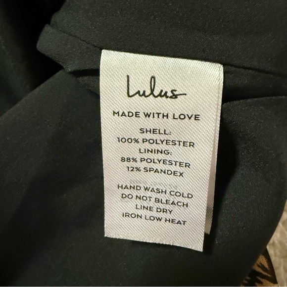 Lulu's Dressed Up Darling Black Gold Floral Balloon Sleeve Mini Dres Long Sleeve - Picture 14 of 15